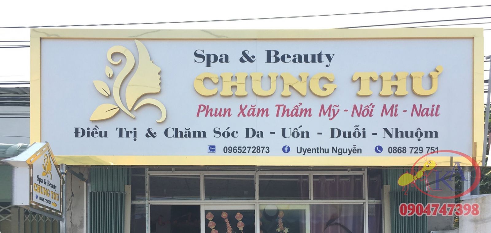 Dự Án Làm Bảng Hiệu Chữ Nổi Cho Spa & Beauty Chung Thư